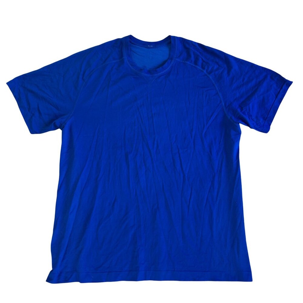 Lululemon Mens Blue Athletic T-Shirt XXL Lightweight & Breathable